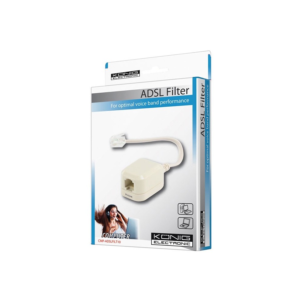 Mikro filter za ADSL sa kablom 1M/1Z - UTTMF-1