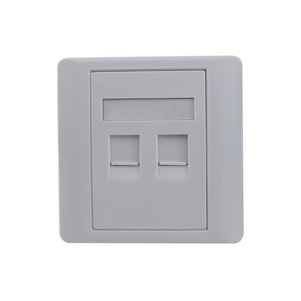 Poklopac 2slota, ravan sa zastorima 80x80mm - UTTNP-2