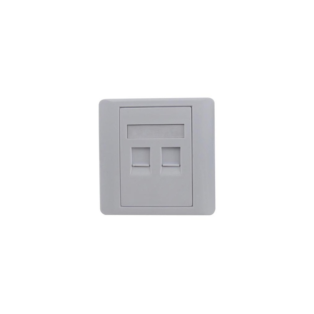 Poklopac 2slota, ravan sa zastorima 80x80mm - UTTNP-2