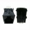 RJ12, UTP 6/4 F print pod uglom sivi - UTTP6P