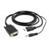 Kabel  HDMI  na VGA + audio 1,8m - KABHDMIVGA