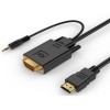 Kabel  HDMI  na VGA + audio 1,8m - KABHDMIVGA