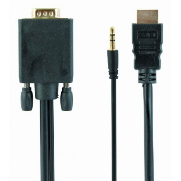 Kabel  HDMI  na VGA + audio 1,8m - KABHDMIVGA
