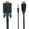 Kabel  HDMI  na VGA + audio 1,8m - KABHDMIVGA