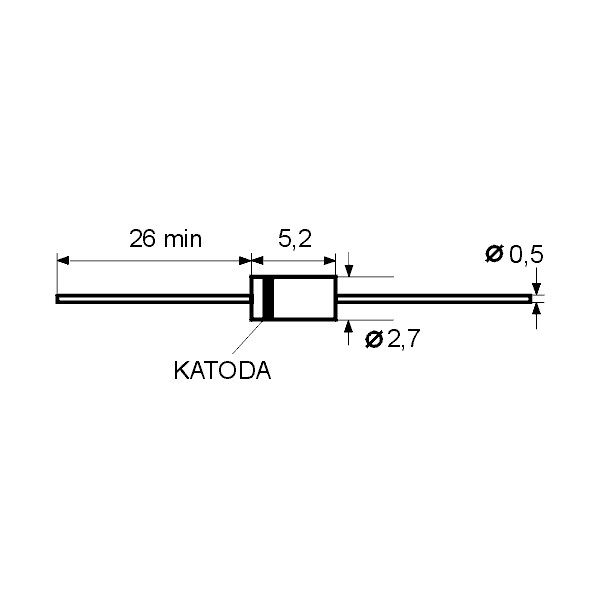 Z-Dioda 1.3W 11V DO41 - DIOZY11