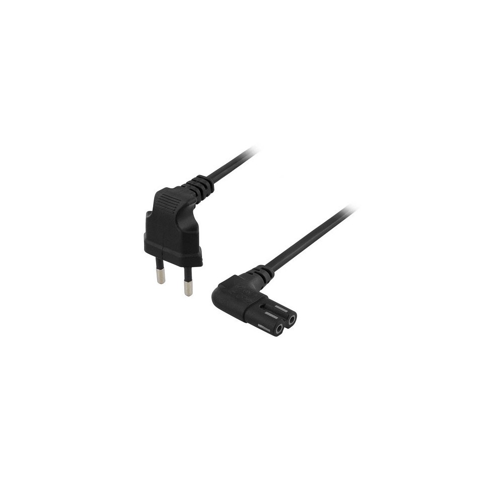 Mrežni kabel  EU utikač na C7 0.75M 2X075 2.5A ugaoni - MK2-0.75