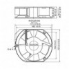Ventilator 230V 26W 172X151X51mm,A2175 HBT - VE172X151230