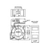 Ventilator 24VDC 40X20mm SUNON - VE40X2024V