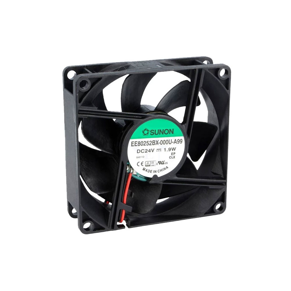 Ventilator 24VDC 80X25  lager 1,9W - VE80X2524L
