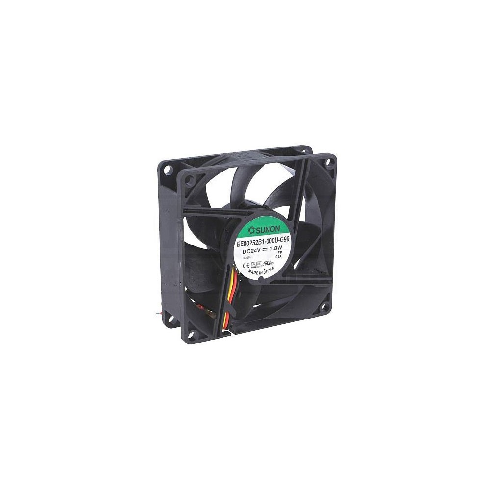 Ventilator 80X80X25 24V DC  3 izvoda ,lager - VE80X2524-L3