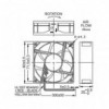 Ventilator 80X80X25 24V DC  3 izvoda ,lager - VE80X2524-L3