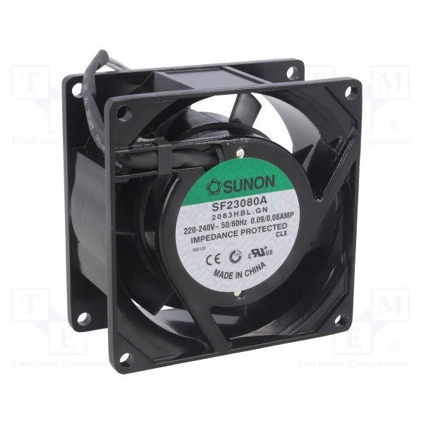 Ventilator 230VAC 80X38mm, SF23080A - VE80X38230