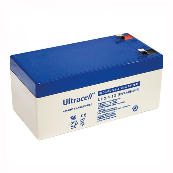 Akumulator 12V 3.4Ah Ultracell 134x67x67mm - AK12-3.4