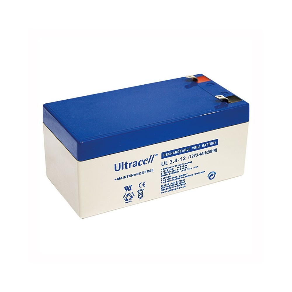 Akumulator 12V 3.4Ah Ultracell 134x67x67mm - AK12-3.4
