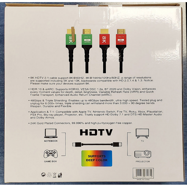 KABL 2.1 HDMI 8K 15m - KABHDMI2.1-15