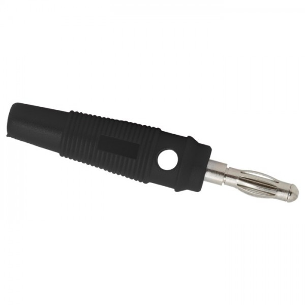 Banana  4 mm crna  , gumirana  2006BL - UTB4M2006BL