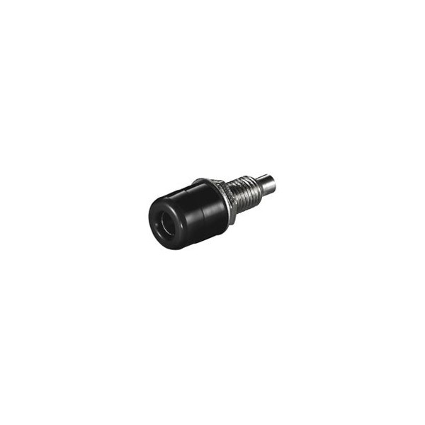 Utičnica 4mm  CRNA šasijska, 1095B 20A - UTB4Z1095B