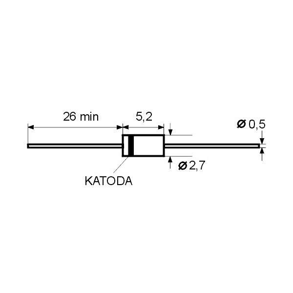 Z-Dioda 1.3W 3.3V DO41 - DIOZY3.3