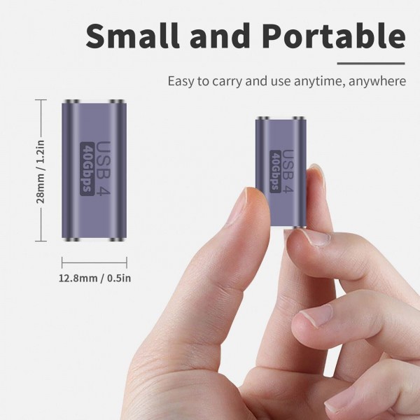 Adapter Tip C 40Gbps ženski F/F - UTAUSB3-19