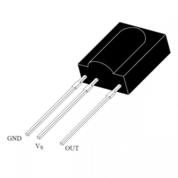 IC Prijemna dioda ST0038  5mm - OFDST0038