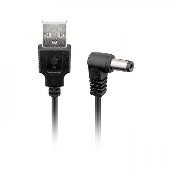 Kabel USB A to DC 2.5X5.5 napojni 05m - KABUSB-21