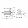 Otpornik za hladnjak 25W 22R  ± 5% - OTH25-22R