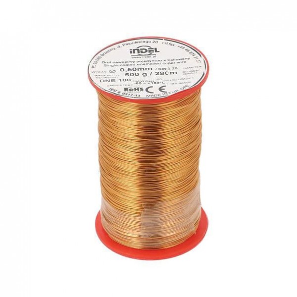 PROVODNIK LAK ŽICA 0,5 mm 500gr Cu - KABLZ05/500