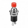 Taster mini NC crveni  M7 ON-(OFF) 50V DC 0,3A , 1A 250V AC  - TASMINNZCR
