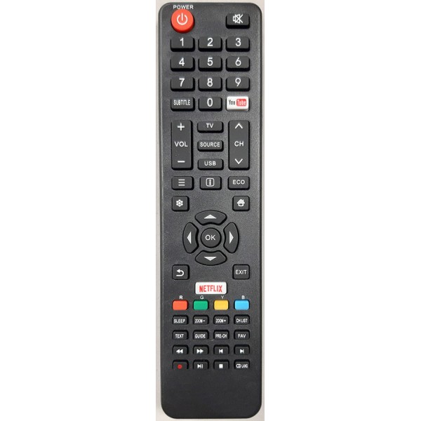 Daljinski upravljač za  TESLA  TV LED NETFLIX + YOUT - DTV-L828