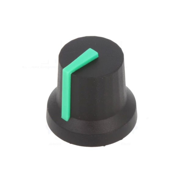 CLIFF kapica potenciometra Ø 16,8 mm, 6 mm Zelena - DUG16/6ZE