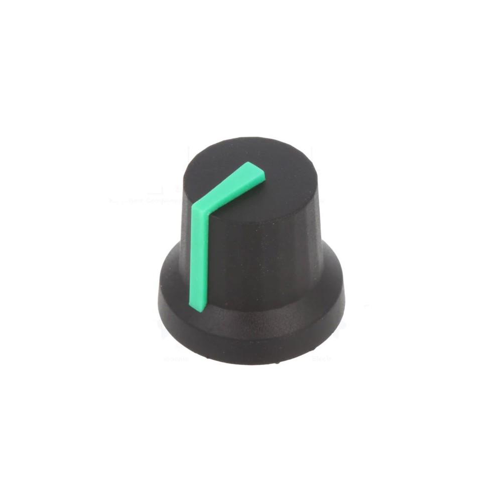 CLIFF kapica potenciometra Ø 16,8 mm, 6 mm Zelena - DUG16/6ZE