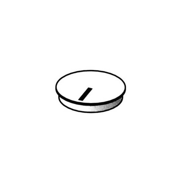 Poklopac dug.15mm crni-crta - DUKP15CN-