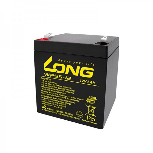 Akumulator 12V 5Ah WPS5 Long  90x69x102 - AK12-5