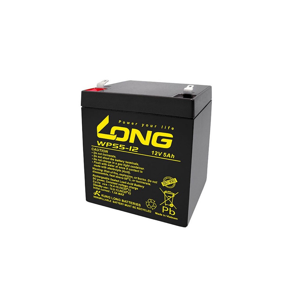 Akumulator 12V 5Ah WPS5 Long  90x69x102 - AK12-5