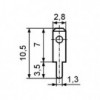 Kontakt muški print 2,8 X 0,8 mm - EMKM28P1