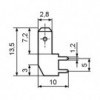 Kontakt m. print pod uglom 2,8 X 0,8 mm - EMKM28P3