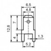 Kontakt muški print 4,8X0,8mm - EMKM48P1