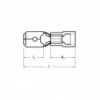 Kontakt muški kab. 6.3X0.8mm  0.5-1.5 CR. - EMKM63C