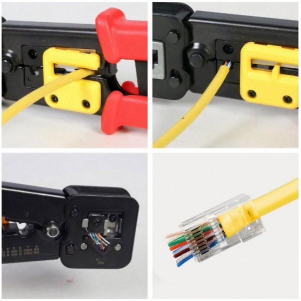 Klešta za Prolazne konektore RJ45, RJ12 - ALKK4-6
