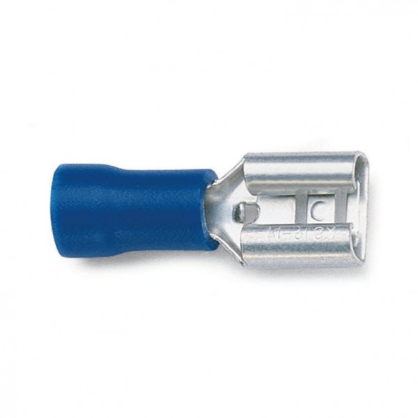 Kontakt ženski kab. 6,3X0,8  izol.Plavi 2,5mm - EMKZ63B
