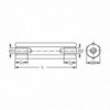 Odstojnik mesing  z/z M3/5mm - EMOMB305