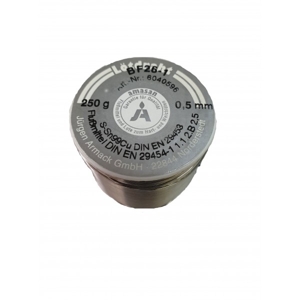 Tinol 0,5mm 250gr Sn99%  Cu1% Amasan PBF - EMTI05-02599A