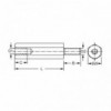 Odstojnik CuZn  m/z M3  20mm - EMOMC320