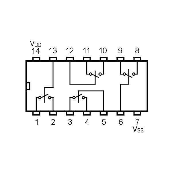 IC Quad Bilateral Switch - IC4016