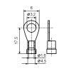 Papucica okasta sa izol. 1.25mm M3,crvena - EMPO3I