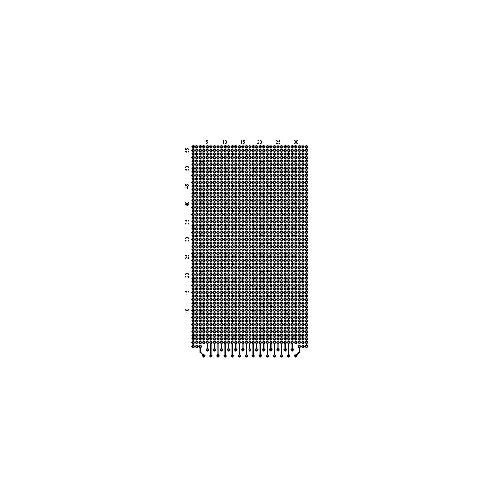 Raster ploca 100X160 mm  pertinaks - EMRP02
