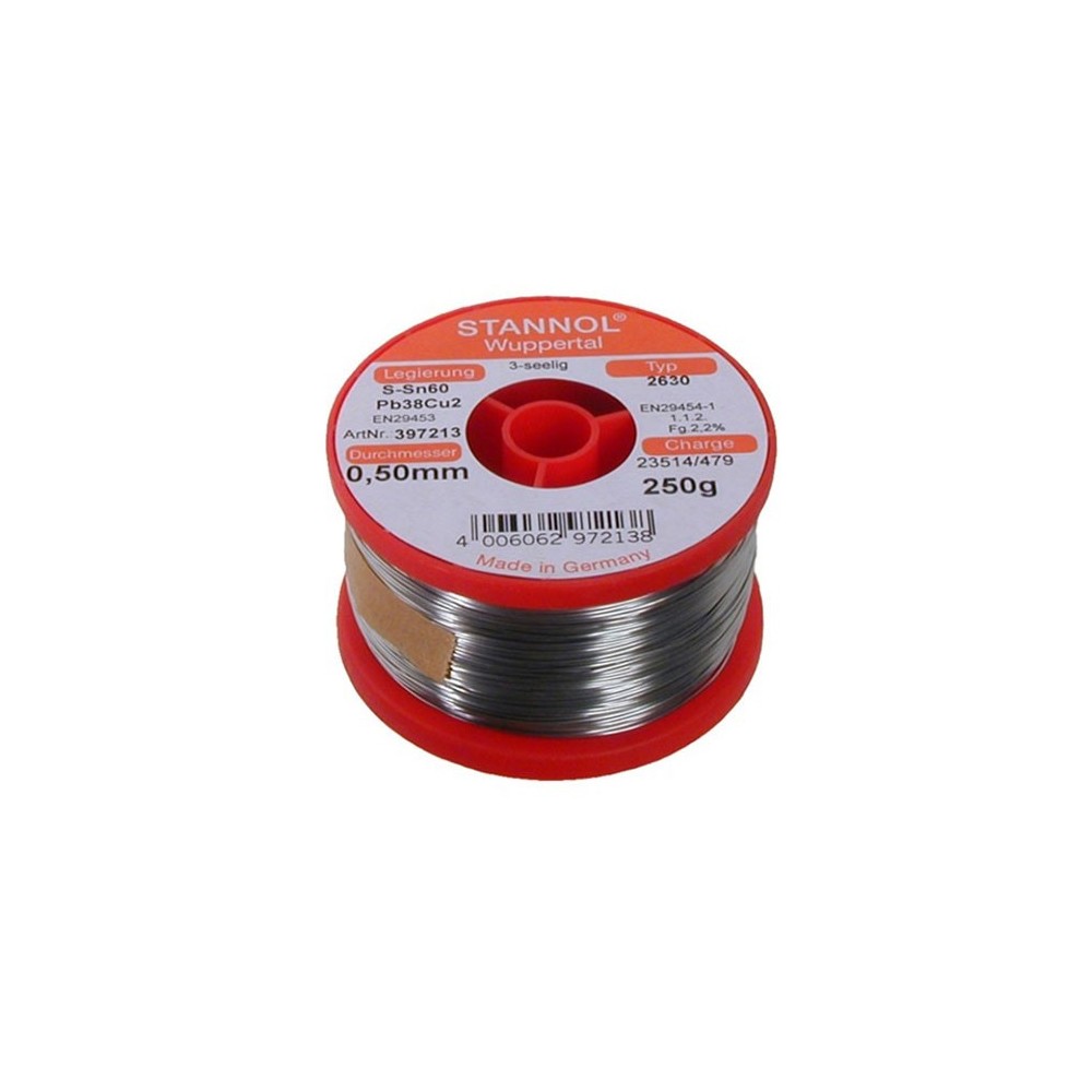 Tinol 0.5mm 250gr.Stannol  Sn60 Pb39 Cu1 - EMTI05-025S
