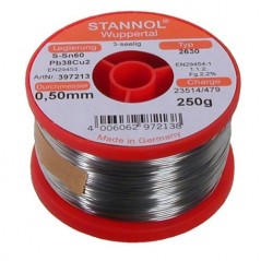 Tinol 0.5mm 250gr.Stannol  Sn60 Pb39 Cu1