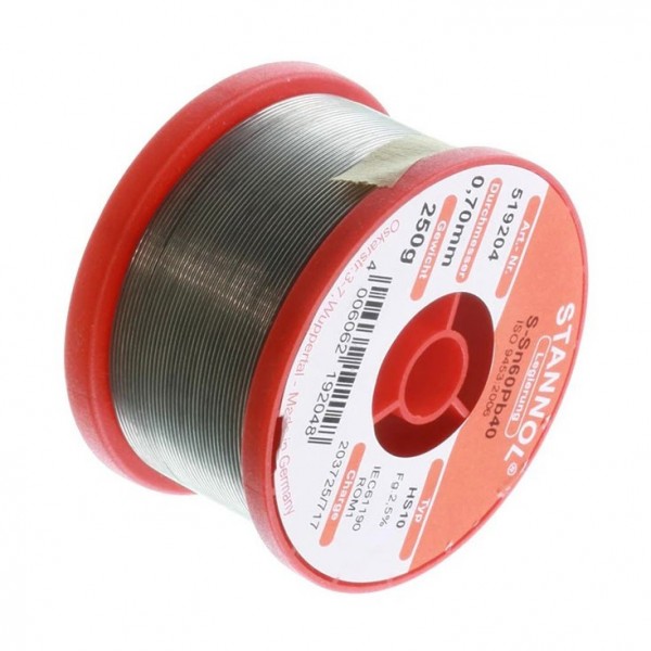 Tinol žica Stannol 0.7mm 250g Sn60Pb40 - EMTI07-025S