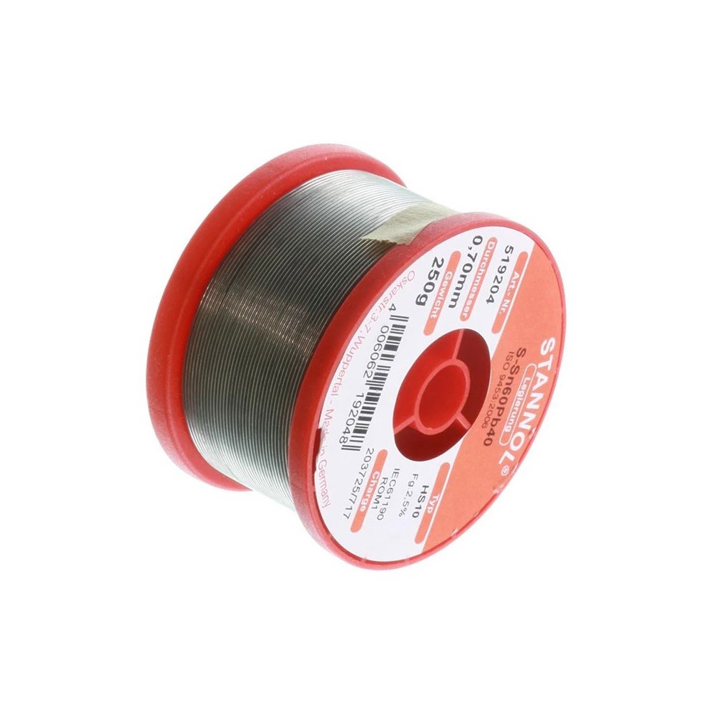 Tinol žica Stannol 0.7mm 250g Sn60Pb40 - EMTI07-025S